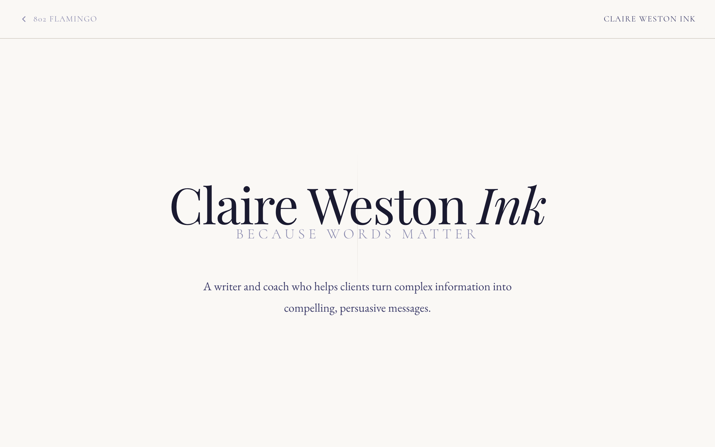Claire Weston Ink